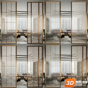 Folding screen Skp Files 